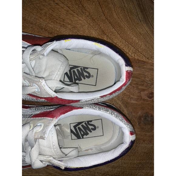 Vans Dragon Design Sneakers Multicolor Unisex Size 6.5/8 Casual Shoes - Picture 3 of 9